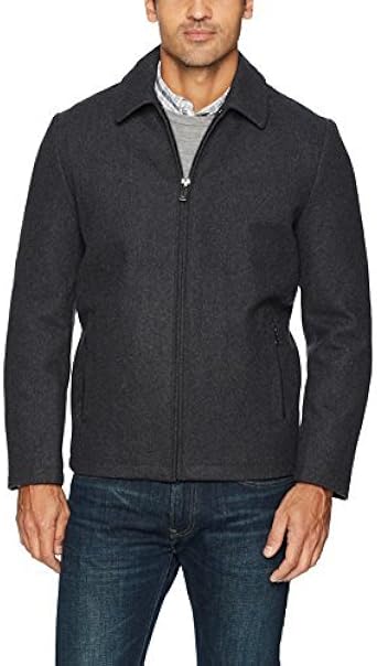 calvin klein men's shirt collar wool jacket