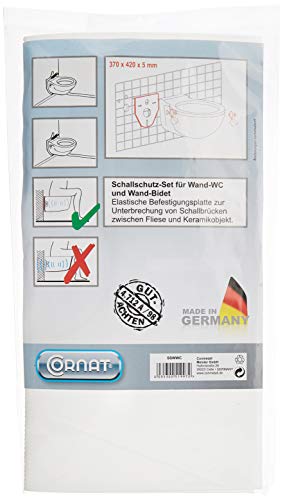 Cornat, SSWWC, Isolamento acustico fissato per sospeso WC e bidet a parete