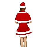 Christmas Santa Claus Costumes Plush Boy's Pub Flannel Crawl Santa Suit Xmas Suit (Women's)