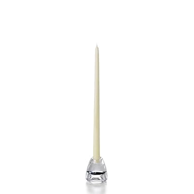 Buy Yummi Ivory Taper Candles 15 Inch 12 Per Pack Online In Indonesia B00i66kofg