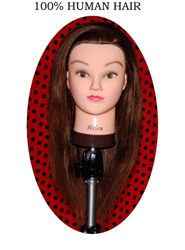 Bellrino 20-22" 100% human hair cosmetology manneq…