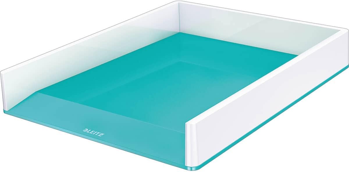 Leitz WOW Letter Tray Dual Colour, Ice Blue