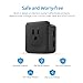 PISEN Portable AC Outlet Mini Power Strip with 2.4A 2 USB Ports 12W Mini Socket Wall Charger,Wall Adapter USB Plug Charging Ports Compatible for iPhone, IPad, Samsung Galaxys,Nexus, Tablets, Moto, LG