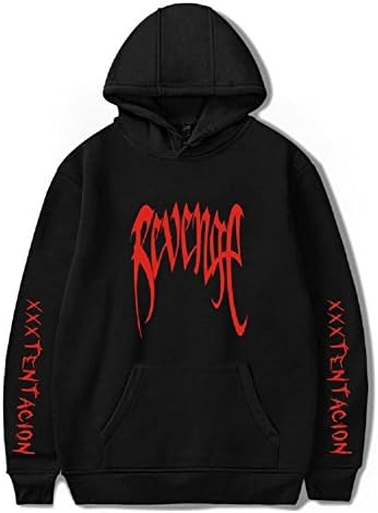 MeTang Xxxtentacion Hoodie Halo RIP Trendy Cool Rap Black Hooded Sweatshirt