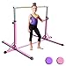 XTEK Gym Pro Gymnastics Bar: Adjustable Height Horizontal Bar | 3-5ft | Sturdy Gymnastics Equipment for Home Training for Young Gymnasts | Kip Bar Fits Regular Size Mat (4ft Wide)