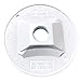 Sigma Electric, White 14381WH 1/2-Inch 1 Hole Round Lamp Holder Cover primary