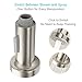 Angle Simple Kitchen Sink Sprayer Replacement, Faucet Head Attachment, Stream and Spray Mode, Brushed Nickel