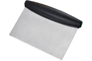 Stainless Steel Scraper & Chopper- Multipurpose Kitchen Utensil for Flat Top Griddle - Great as Dough Cutter for Bread and Pi