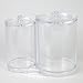 Huji Acrylic Cosmetic Organizer For Q-Tip and Cotton Ball Holder With Lids - 9.36oz and 17.61oz Jars (1 PK)