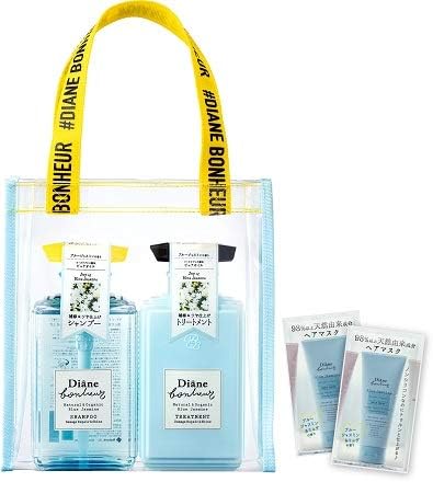 Amazon 送料無料 ダイアンボヌール ダメージリペア シャイン ブルージャスミンの香り クリアバッグ ヘアマスク付き ダイアン ビューティー 通販