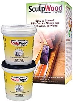 SYSTEM THREE 1 qt. SculpWood Paste Two Part Epoxy Paste Kit with 16 oz. Resin 16 oz. Hardener