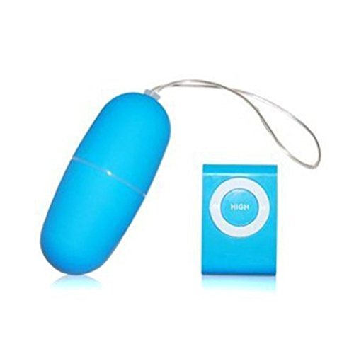 Fashion Mp3 Discreet Love Egg Remote Control Design Bullet Vibrator for Women (Blue)