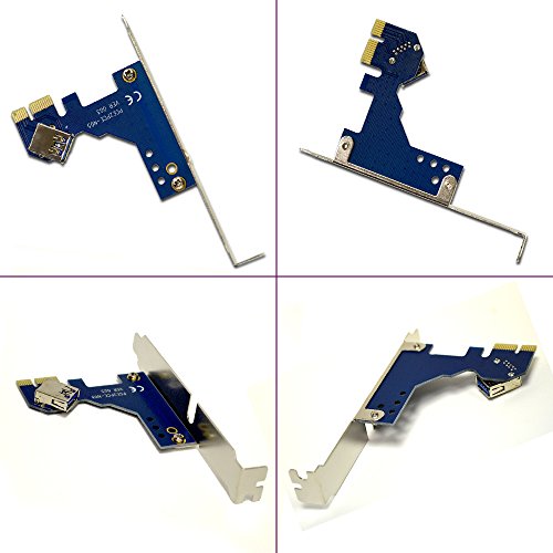 PCI-E-1X-1-to-3-Port-1X-Switch-Multiplier-Expander-HUB-Riser-Expansion-Card-USB-Cable