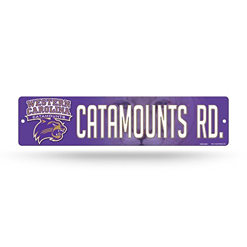 NCAA Western Carolina Catamounts 16-Inch Plastic Street Sign DÃ©cor