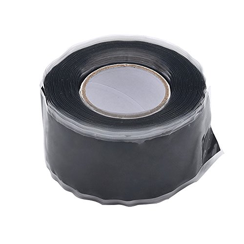 OSOF Multi-purpose 2 Rolls Black Repair Sealing Insulation Tape, Silicone Self Fusing Tapes Amalgamation Rubber Tapes For Emergency Pipe Plumbing & Water Hose Leaks, Electrical Cords, Strech, Wrap & S - Thumbnail 2