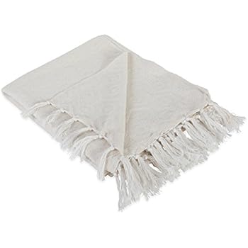 DII Modern Cotton Geometric Blanket Throw with Fringe For For Chair, Couch, Picnic, Camping, Beach, Everyday Use, 50 x 60