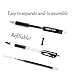 20 Pack Upgraded Black Gel Pens Gel Ink Ballpoint Pens Fine Point Pens Retractable Roller Ball Smooth Writing Pens for Office Home Work, 0.5mm Fine Tip Pen, Comfort Grip, Grate Back to School Gift