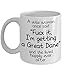 Evion Store Funny for Great Dane Lover Owner Coffee Mug A Wise Woman Once Said Fck It, I'm Getting a Great Dane And She Lived Happily Ever After Hilarious Saying Gag Black Text Mug For Dog Lady