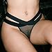 OutTop Women Sexy See-Through T Back Lace Thongs G-String Panty Briefs Underwear (L)