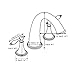 Ollypulse 8 Inch 3 Holes Deck Mount Widespread Double Handles Bathroom Faucet, Oil Rubbed Bronze Finish, Without Pop-Up Drain