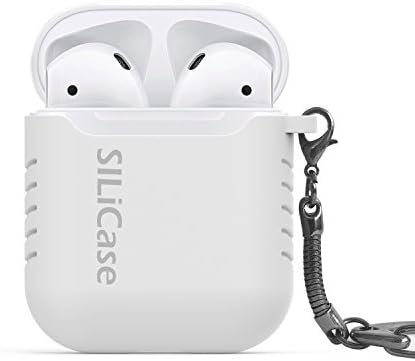 SILiCase - Silicone Apple Airpods Keychain case (White)