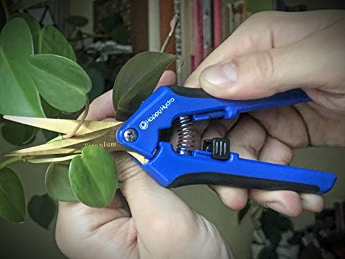 Happy Hydro 4 Pack Curved Tip Trimming Scissors Spring-Loaded Comfort Grip Handles Titanium Coated Blades