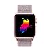 HILIMNY Compatible for Apple Watch Band 38mm, New Nylon Sport Loop with Hook and Loop Fastener Adjustable Closure Wrist Strap Replacment Band Compatible for iwatch,38mm,Pink Sand