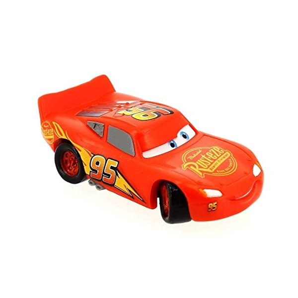 Bullyland-Toy-Figure Bullyland 12798 - Disney Pixar Cars 3 Lightning McQueen Toy Figure, Approx. 3 cm, Ideal as a Cake Figure, Detailed PVC…
