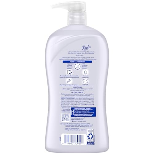 DIAL KIDS 3-IN-1 BODY+HAIR+BUBBLE BATH, LAVENDER SCENT, 32 FL OZ