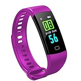 HuaWise Fitness Tracker,Activity Tracker Heart Rate Monitor Sleep Monitor,Bluetooth Waterproof Color Screen Smart Watch,Step Counter Pedometer Calorie Counter Women Men Kids