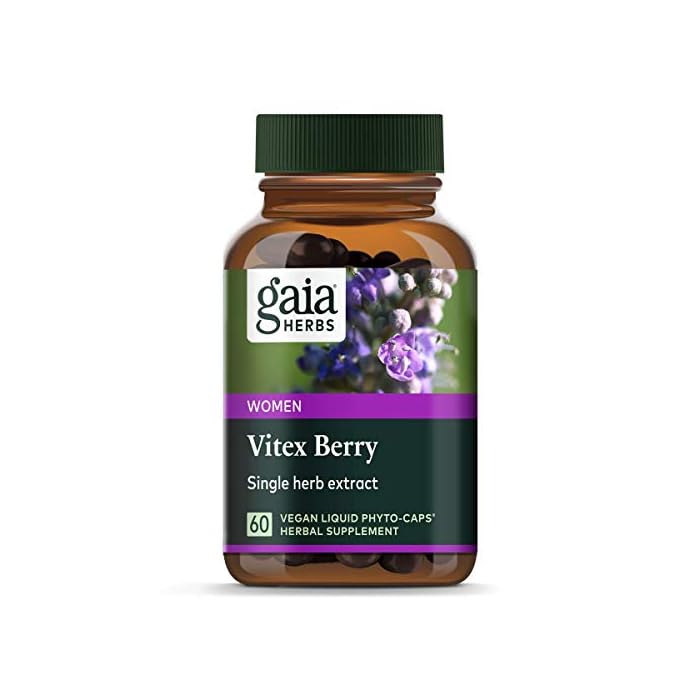 Gaia Herbs Vitex Berry, Chasteberry, Hormone Balance for Women, Vegan Liquid Capsules, 60 Count ( Pack Of 2 )