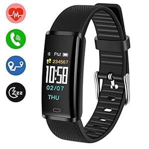 Irun スマートブレスレット スマートウォッチ 心拍計 歩数計 ウェアラブルスマートウォッチ 腕時計 多機能 スポーツウォッチ スマートリストバンド Ip67防水 着信電話通知 Sms通知 Line通知 カロリー 目覚まし時計 長座注意 リモート音楽 携帯紛失防止 日本語説明書