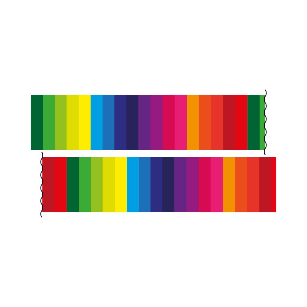 Rainbow Stripes Display Borders Classroom Trimmers