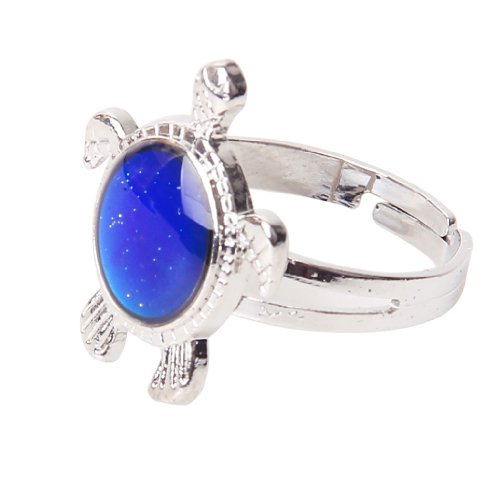 Turtle color change mood ring adjustable (multiple colors)