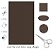 Autrix 6 Pack Leather Repair Patch Leather Adhesive Patches for First-aid for Sofas Couch Car Seats Handbags Jackets, 6 by 10 inch (Deep Brown)
