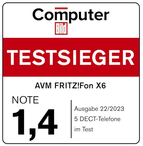 FRITZ!Fon X6 Black DECT-Komforttelefon (hochwertiges Farbdisplay, HD-Telefonie, Full-Duplex-Freisprechen, Steuerung FRITZ!Box-Funktionen), schwarz, deutschsprachige Version 7