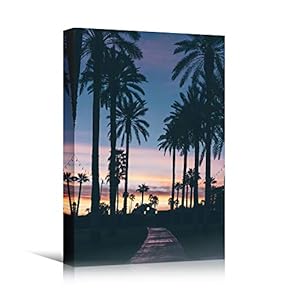 signwin Canvas Wall Art Roadway Trees Bedroom Multicolor...