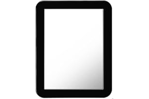 Mpowtech Magnetic Locker Mirror - 5" x 7" Small Mirror for School, Bathroom, Workshop Toolbox, Office Cabinet - Black Accesso