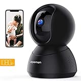APEMAN WiFi Camera 1080P Indoor Home Security Camera Wireless IP Camera Human/Motion Detection Pet/Baby Monitor Night Vision 2-Way Audio Pan/Tilt/Zoom