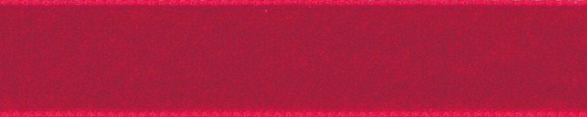 Berisfords Velvet Ribbon, Red, 102 x 56 x 102 cm