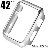 Apple Series 2 Watch 42mm Screen Portector Case, Plated Hard Case Cover with Full Coverage for i Watch