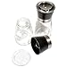 LOHAS Home High Grips Glass Salt or Pepper Grinder, Glass Body Seasoning Bottle, 1-Pack, Black