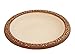 Tierra Birds and Beyond 4-1763T Semi-Gloss Bird Bath Bowl with Brown Matte Rim, Ivory