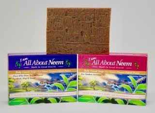 Neem Oil, Leaf & Bark Soap with Peppermint Maximum Strength Body Guard - For Outdoor Activities - 5 Oz Azadirachta Indica Seed Oil