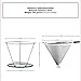 ddmy import inc Pour Over Coffee Filter Stainless Steel Coffee Drip Cone With Separate Stand and Silicone Handle Paperless Reusable Coffee Brewer Maker For 1-4 Cups