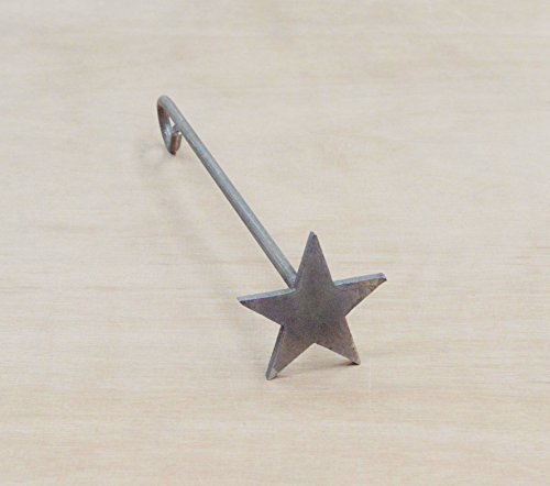 The Leather Guy Branding Iron Standing Steak Brand Solid Star 2 1/2
