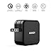 AUKEY USB Wall Charger with Quick Charge 2.0 & Foldable Plug for Nexus 6, Samsung S8/S7/S6/Edge, Note 4/5, LG G4 & More (Black)