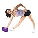 JEFlex Yoga Block EVA High Density Comfortable Foam, Exercise Fitness Bricks, Eco-Friendly and Lightweight, 2-Pack, Purple
