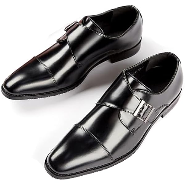 Nine West Black Leather Double Monk Strap Dress Shoes Amazon.com | Nine West Men main image 3