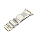 for Apple Watch Band 42mm Fashion Leather iWatch Sport Series 1 Series 2 Series 3 4 Strap for Women Men Gold Metal Buckle (White 42mm)
